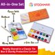 thumbnail image 2 of Set de colores opacos Paint STOCKMAR 12 colores + pincel, 2 of 8