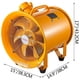 thumbnail image 2 of Ventilador a prueba de explosiones Mophorn 300 mm 550 W 110 V 60 Hz 3450 RPM, 2 of 9