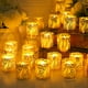 thumbnail image 2 of 3pcs, Leaf Shadow Lamp Shade LED Candle Table Lampshade Laser Cut Hollowed-out Paper Lamp Shade Light Accessories For Tea Light, 2 of 2