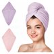thumbnail image 1 of PACK X 2 GORROS TURBANTE DE MICROFIBRA rosa, 1 of 7