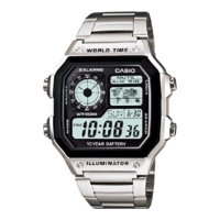 Reloj Digital Plateado Casio Ae-1200Whd-1Av