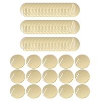 Magideal - 60 Uds Diy Etiquetas De Bebidas Acrílicas Etiquetas De Vidrio De Cóctel Encantos De Bebidas De Boda Para Favores De Fiesta Día De San Valentín Reunión Dorado Con Dorso Azul Con Dorso Azul