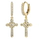 thumbnail image 1 of Pendientes , material de 14K chapado en oro Pendientes pequeños Pendientes de tuerca para hombres Mujeres Graduación Bodas Navi , Oro 1.1x0.39 pulgadas, 1 of 5