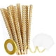 thumbnail image 3 of 24x Palitos de frutas dulces Palitos de frutas de con bolsas Cinta decorativa Golosinas de frutas Brochetas de madera para eventos Halloween Oro, 3 of 5