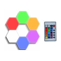 Disparo - Juego 6 Luces Led Hexagonal Para Ensamble Con Control Remoto