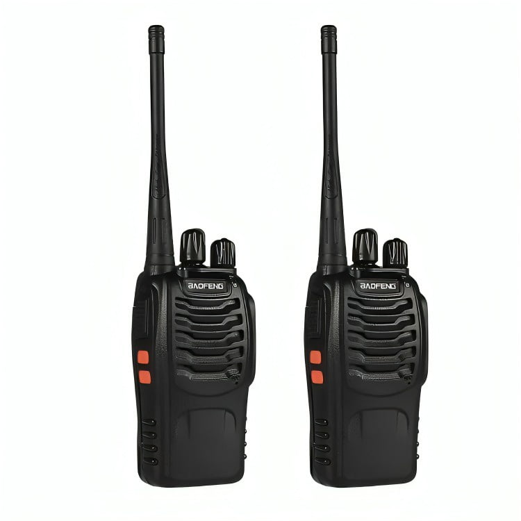 Genérico - Pack 2 Radio Transmisor Walkie Talkie Bf-888s Manos Libres