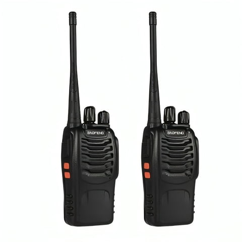 Genérico - Pack 2 Radio Transmisor Walkie Talkie Bf-888S Manos Libres