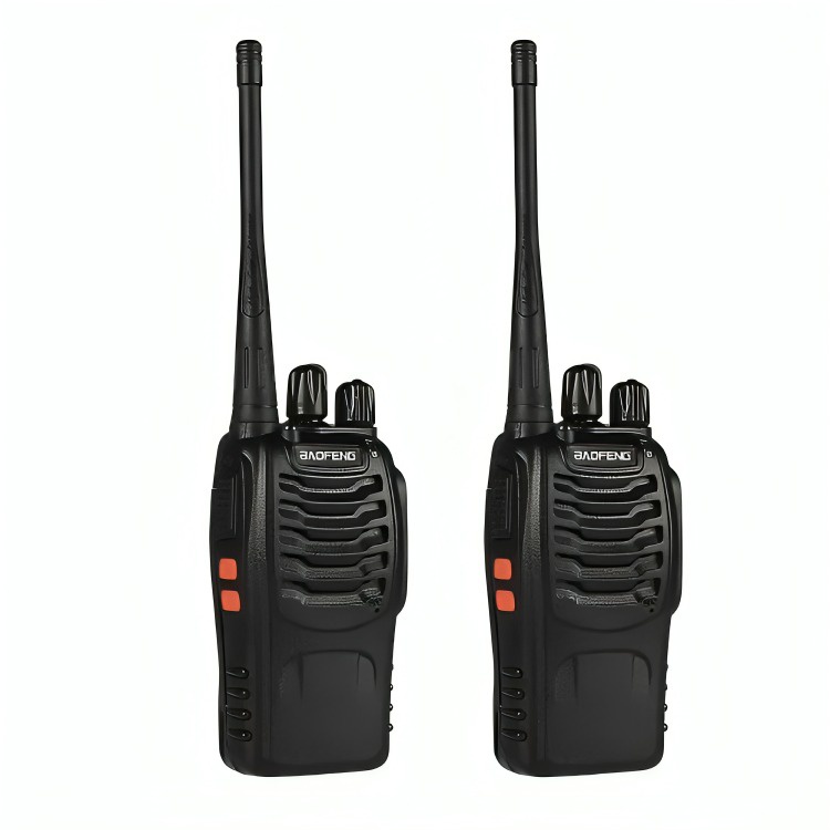 Genérico - Pack 2 Radio Transmisor Walkie Talkie Bf-888S Manos Libres