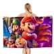 thumbnail image 1 of Super Mario Toalla de playa de secado rápido con diseño temático, regalo para mujeres y niñas, ideal para cumpleaños, fans, amantes de la música, uso en la playa o al aire libre, 78 × 150 cm, 1 of 6