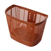 Magideal - Cesta Delantera Para Bicicleta, Soporte Decorativo Para Cesta De Ciclismo, Cesta De Bicicleta De Fácil Instalación, Cesta De Almacenamiento Para Manil Marrón