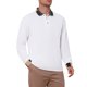 thumbnail image 4 of INSPIRE CHIC Camisa Polo de Hombre de Manga Larga con Botones y Cuello a Rayas XL Blanco, 4 of 6