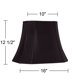 thumbnail image 4 of Pantalla de lámpara Springcrest 25x30x33 cm de esquina cortada negra, 4 of 5