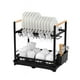 thumbnail image 1 of Secaplatos Escurridor Acero Inox Valencia 2 Niveles Simplit negro, 1 of 8