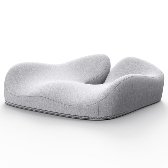 Cojín de asiento Benazcap de espuma viscoelástica para silla de oficina, gris