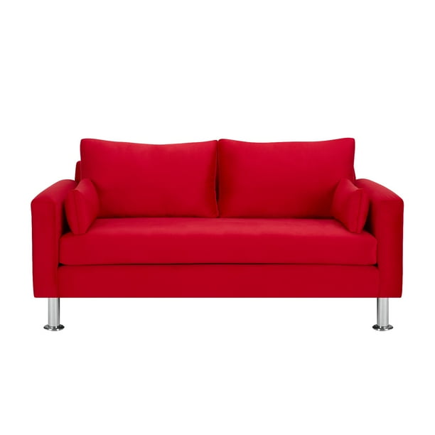 Sofa Sky 3c Felpa 12 Rojo
