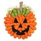 thumbnail image 1 of 1pc, 12inch Halloween Wreath Witch Moon Wreath Halloween Pumpkin Wreath Halloween Pairing Pendant Door Hanger Porch Decoration Halloween Decorations (Pumpkin Head), 1 of 4