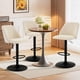thumbnail image 4 of Juego de 3 taburetes de bar COLAMY, tapizados, giratorios y ajustables, 4 of 8