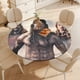 thumbnail image 4 of El hombre del norte-theme Fitted Round Tablecloths Elastic Edged Table Covers Waterproof Table Cloth for Kitchen Holiday Party Tables Decor 150cm, 4 of 6