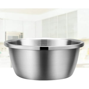 Disparo - Bowl Ensaladera Redondo Base Plana Acero Cocina 30Cm