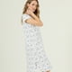 thumbnail image 2 of Camisa de Dormir Socorro Blanco Estampado, 2 of 4