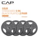 thumbnail image 3 of Discos de peso CAP Barbell estándar con agarre de 1 pulgada, 4 x 4.5 kg, 3 of 8