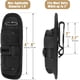 thumbnail image 3 of LIVANS - Funda para linterna táctica, soporte giratorio para linterna, clip para cinturón, estuche de transporte para linterna táctica con mosquetón de 360 grados, 3 of 7