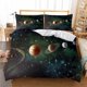thumbnail image 1 of Galaxy Planet Space Universe Quilt Duvet Cover Set Comforter Cover Bedclothes3-Piece Bedding Set, 1 of 5