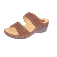 Vía Franca - Sandalia Confort Café Modelo Italiano