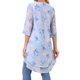 thumbnail image 3 of INSPIRE CHIC Blusa de Chifón para Mujer con Mangas Divididas 3/4 y Dobladillo Asimétrico Túnica Azul S, 3 of 6