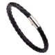 thumbnail image 3 of Pulsera De Cuero Trenzado Para Hombres Y Mujeres Para Viajes Día Del Padre Regalo De Cumpleaños Negro, 3 of 3