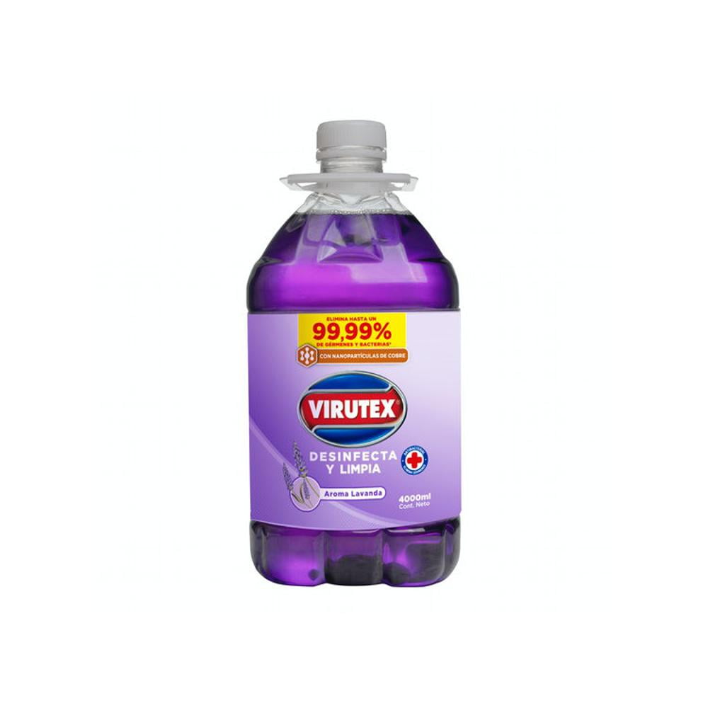 Limpiador De Pisos Y Superficies Desinfectante Aroma Lavanda 4000Ml - Virutex