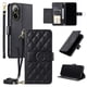 thumbnail image 5 of Funda tipo billetera FOXDOCK para Realme C67 4G – Tapa abatible con correa para mujer, 5 of 5