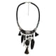 thumbnail image 5 of joyas vintage turquesa borlas gargantilla bohemia collar de declaración negro, 5 of 5