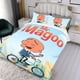 thumbnail image 3 of Sr. Magoo Conjunto de sábanas temático, trío de piezas, cómodo y amigable con la piel, diseño único, regalo de decoración para el hogar para familiares, amigos y fans, 90 cm * 190 cm, 3 of 6