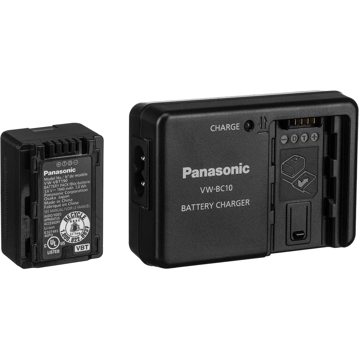 Batería Externa Panasonic Para Videocámaras De Consumo, Color Negro (vw-pwpk)