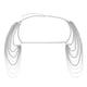 thumbnail image 1 of Cadena De Cuerpo Para Mujer Borla Nupcial Hombro Cadena Collar Para Noche Blanco, 1 of 1