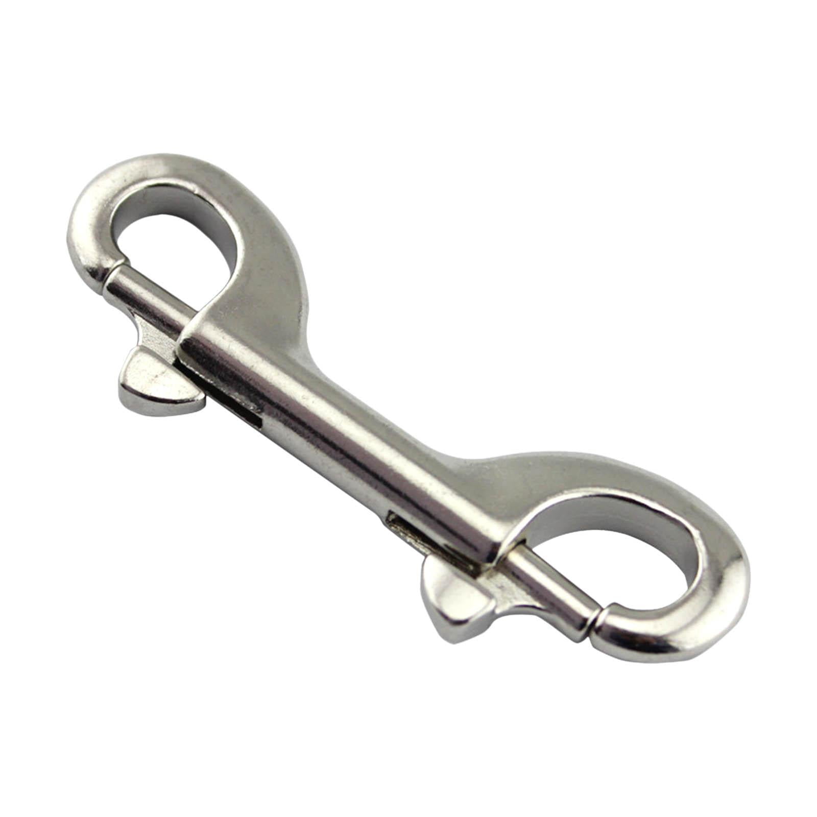 Magideal - Gancho A Presión De Acero Inoxidable 316, Ganchos A Presión De Doble Extremo, Clips De Buceo, Grado Marino Para Cubo De Agua, Correa Para Perro, Tachu 3.94x1.10 Pulgadas