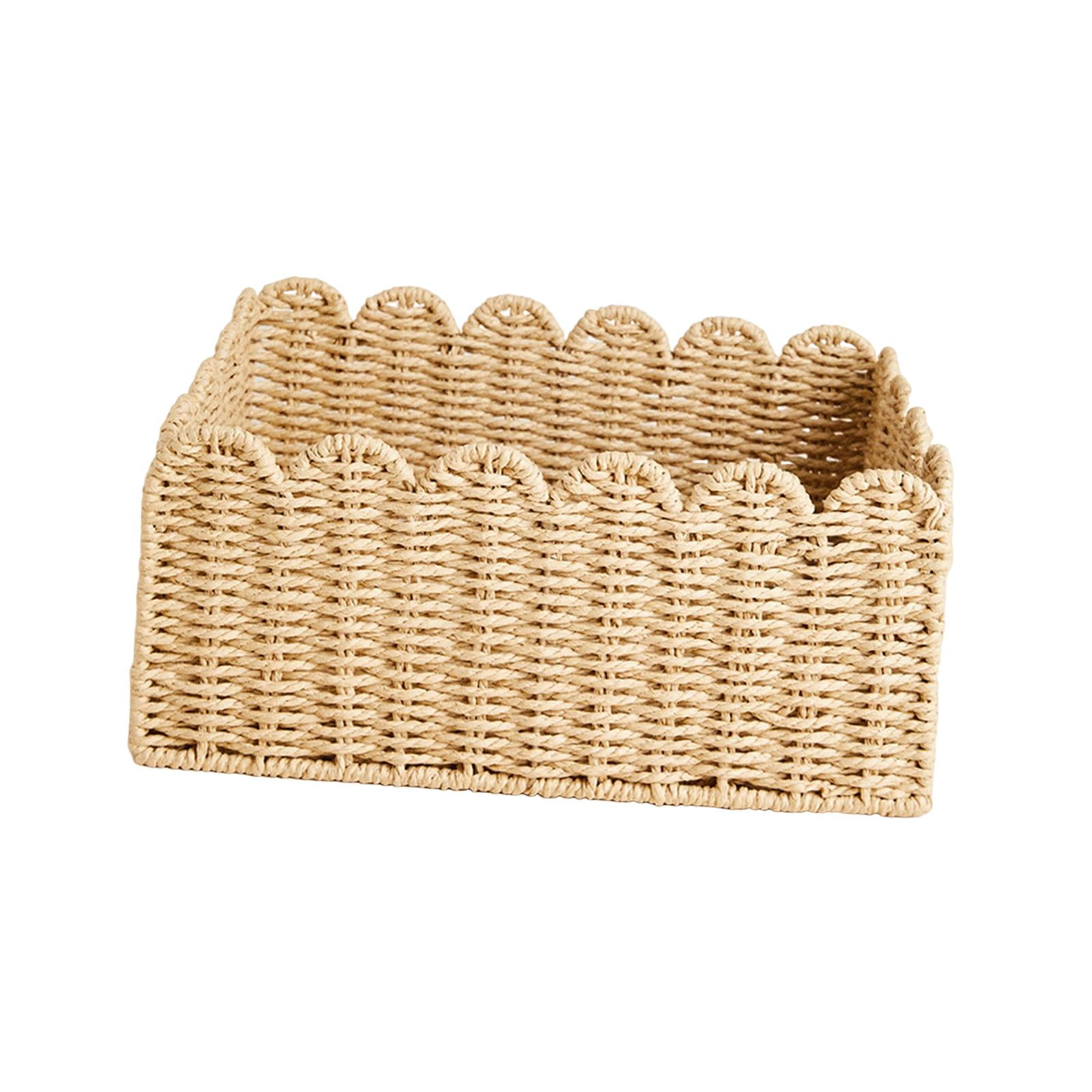 Bothyi - Cesta Para Artículos Diversos, Cesta Ligera Para Ropa Sucia, Para Alimentos, Frutas, Bebidas, 24x24x14cm