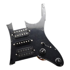 Magideal - Guitarra Pickguard Humbucker Coil Componentes Electrónicos Partes De Instrumentos Musicales, Pastilla De Guitarra Eléctrica Precableada Para Guitarras Negro