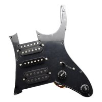 Magideal - Guitarra Pickguard Humbucker Coil Componentes Electrónicos Partes De Instrumentos Musicales, Pastilla De Guitarra Eléctrica Precableada Para Guitarras Negro