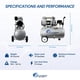 thumbnail image 5 of Compresor de aire California Air Tools CAT-4710W, 1.0 HP 4.7 Gal, 5 of 6
