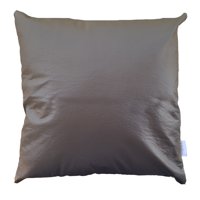 Elizabeth Peper - Cojin Decorativo Ecocuero Cafe Oscuro 45X45 Relleno