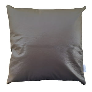Elizabeth Peper - Cojin Decorativo Ecocuero Cafe Oscuro 50X50 Relleno