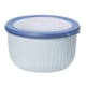 thumbnail image 1 of Recipiente de plástico Oggi Prep, Store & Serve de 2.6 L, azul con tapa azul DK, 1 of 7