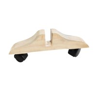 Magideal - Base De Visualización Del Divisor De Habitación, Rueda Móvil, Pies De Privacidad De Madera Duraderos, Base De Madera, Marco De Madera Para Baño, Hogar Color Madera