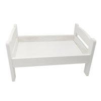 Magideal - Accesorios De Fotografía Recién Nacido Cama Accesorios De Fotografía De Bebé Madera Reutilizable Posando Fondos De Fotografía Asistida Sesión De Fotos Blanco