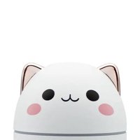 Disparo - Humidificador Diseño De Gato Color Blanco Luz Led Hogar