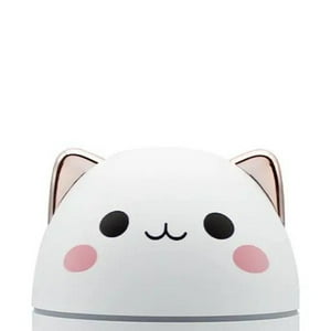 Disparo - Humidificador Diseño De Gato Color Blanco Luz Led Hogar