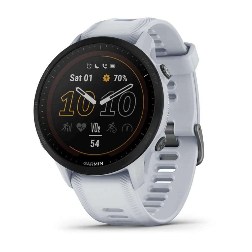 Garmin - Forerunner 955 Solar Whitestone