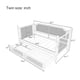 thumbnail image 3 of Traditional Style Rattan Twin Size Daybed with 2 Drawers for Limited Space, Guest Room, No Box Spring Needed,Antique White, 3 of 3